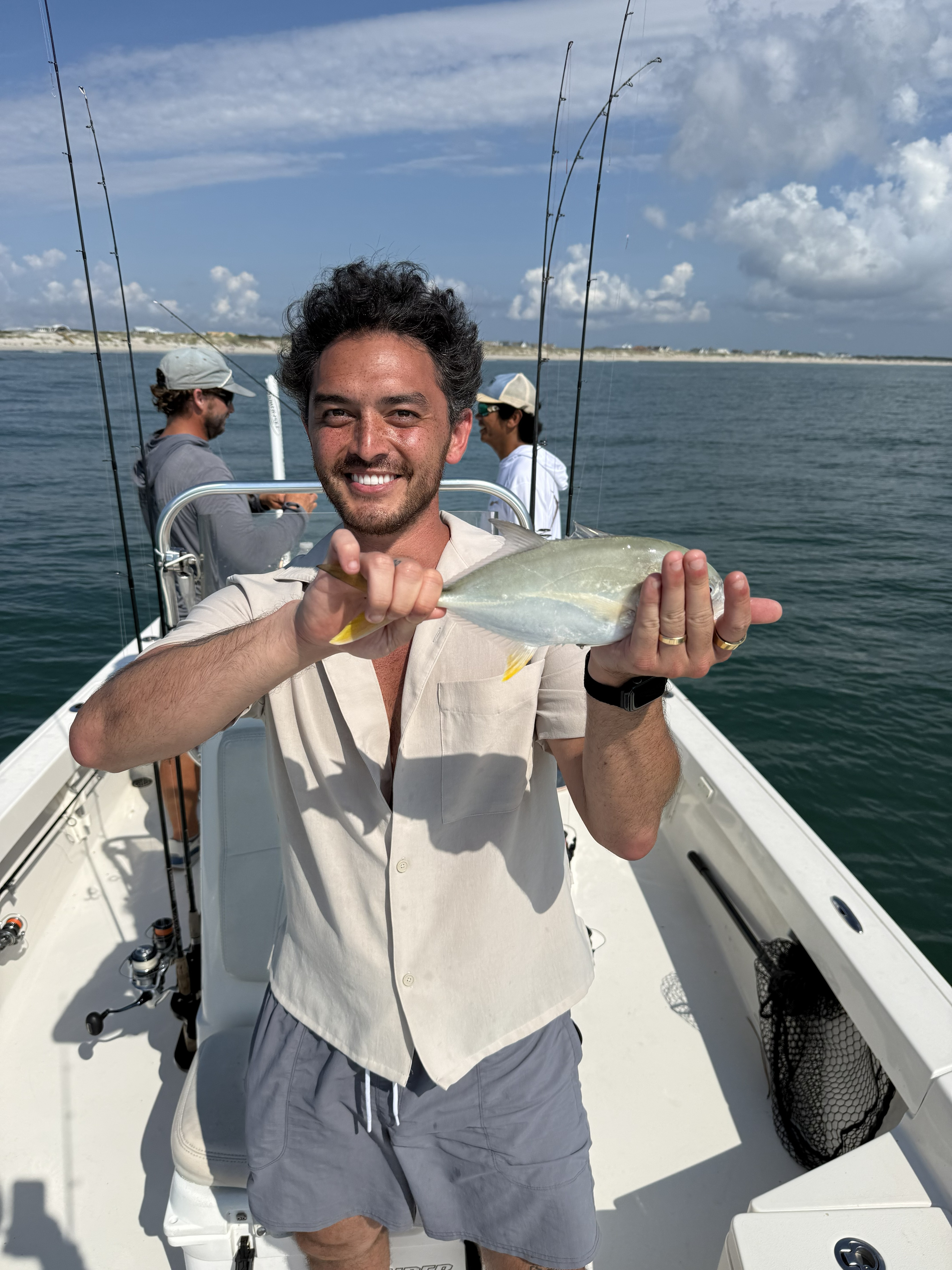 Andrew holding his monster catch